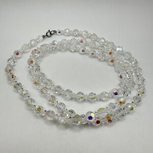 34" of ALL Aurora Borealis Crystal‎ necklace!